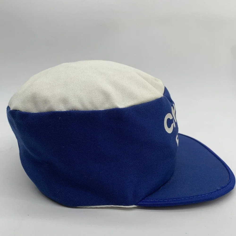Vintage 1989 Cuyamaca 50K Run Hat Painters Hat Snap Back Blue Challenger Caps